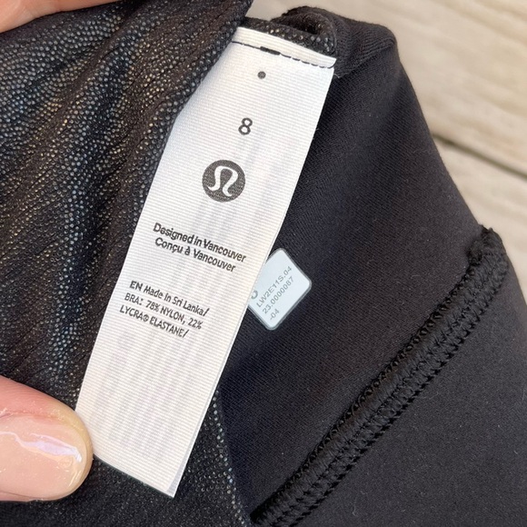 NEW Size 8 Lululemon Align Asymmetrical Ribbed Bra Light Support A/B Cup Shine - Picture 10 of 11